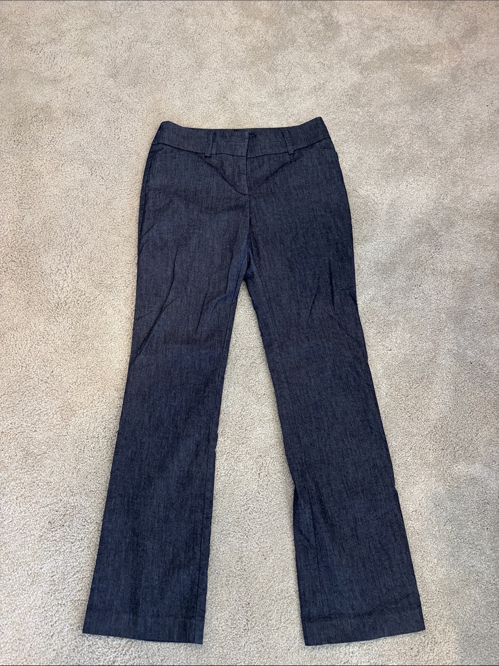 7th avenue Dark Indigo Straight-Leg Dress Pants size 6 tall